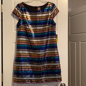 Vince Camuto Sequins Shift Dress